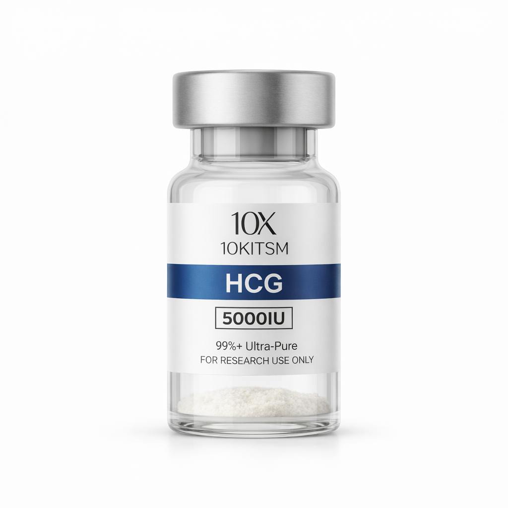 HCG research peptide vial